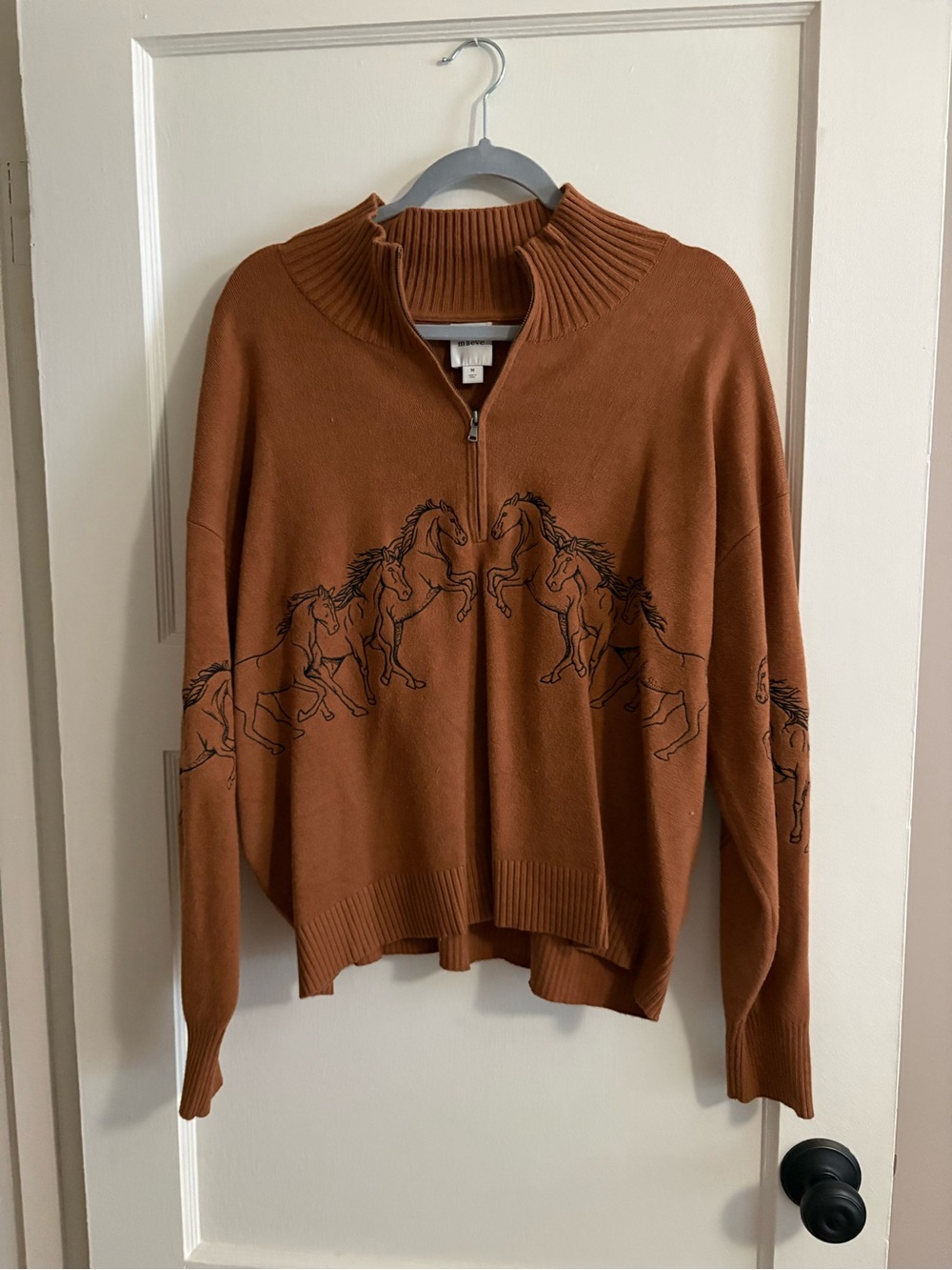 Anthropologie Montana Half Zip Sweater
